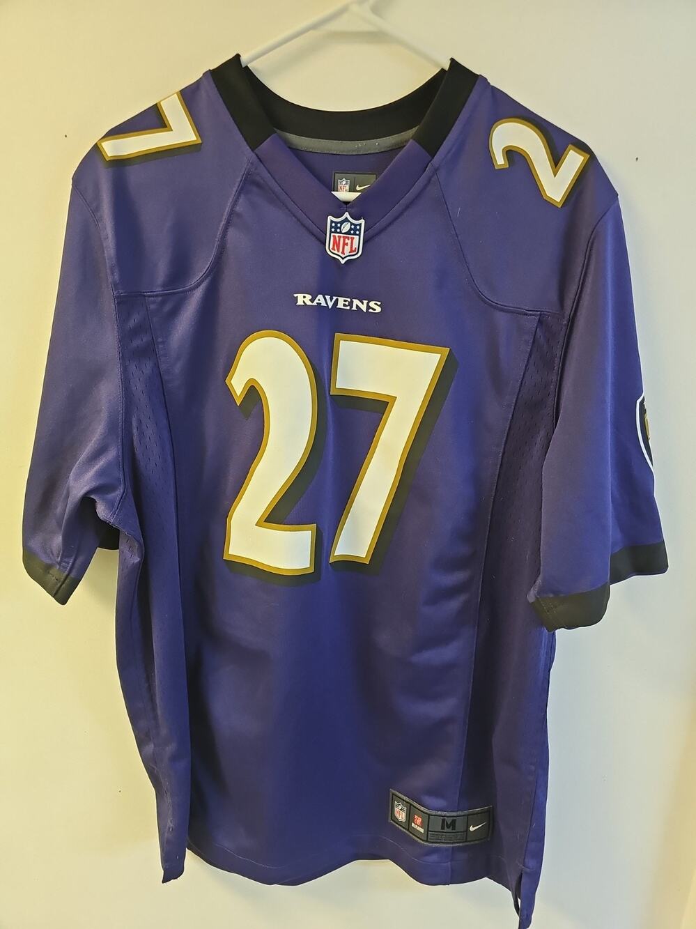 Nike On Field Baltimore Ravens Jersey Ray Rice #27 Size M Purple